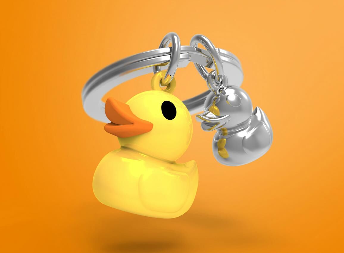 Metalmorphose - Keychain Duck Family  SKU: MTM925-05