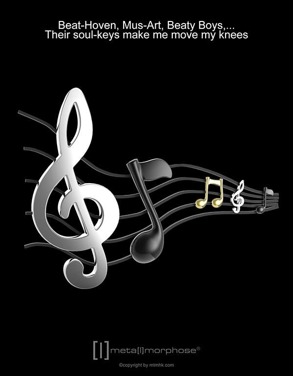 Metalmorphose - Keychain Music Notes