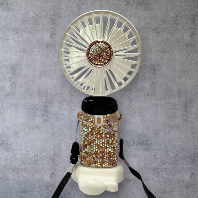 Gold Portable Electric Fan--SKU: CJFAN-GOLD