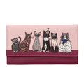 Leather Flap Over Purse – Party Cats (Y1030)