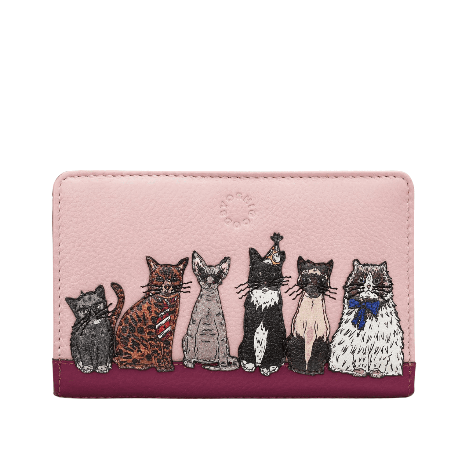 Ladies Small Zip Around Purse – Party Cats (Y1089)