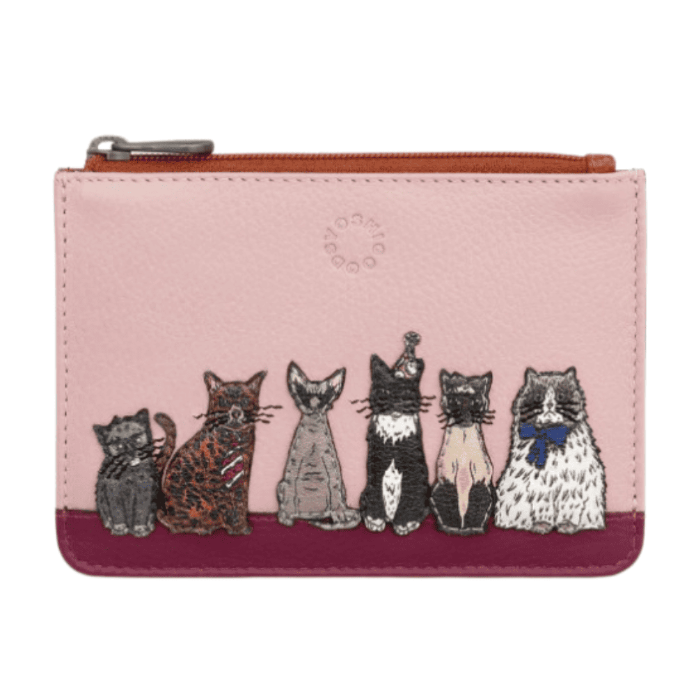 Leather Purse – Party Cats (Y1321)