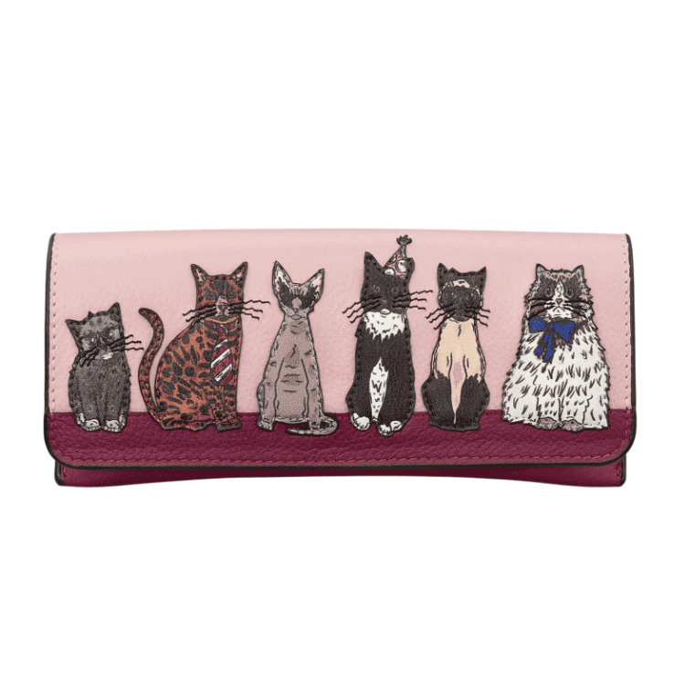 Leather Glasses Case – Party Cats (Y4308)
