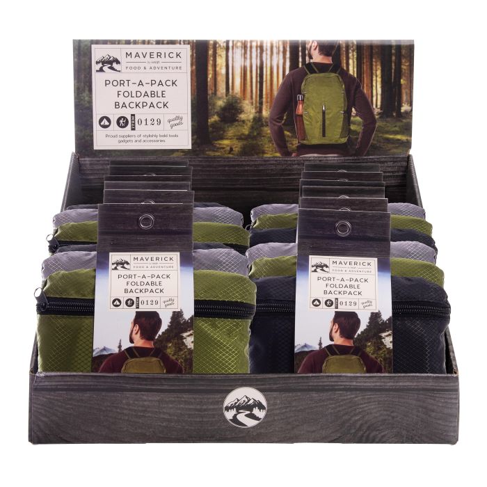 MAVERICK PORT-A-PACK EXPLORE - FOLDABLE BACKPACK  20X18X4CM   SKU IMA0129