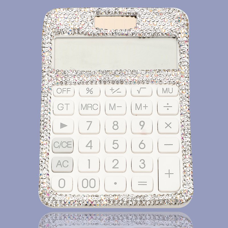Clear/AB Crystal Solar Calculator--SKU: CSC-CLEAR/AB